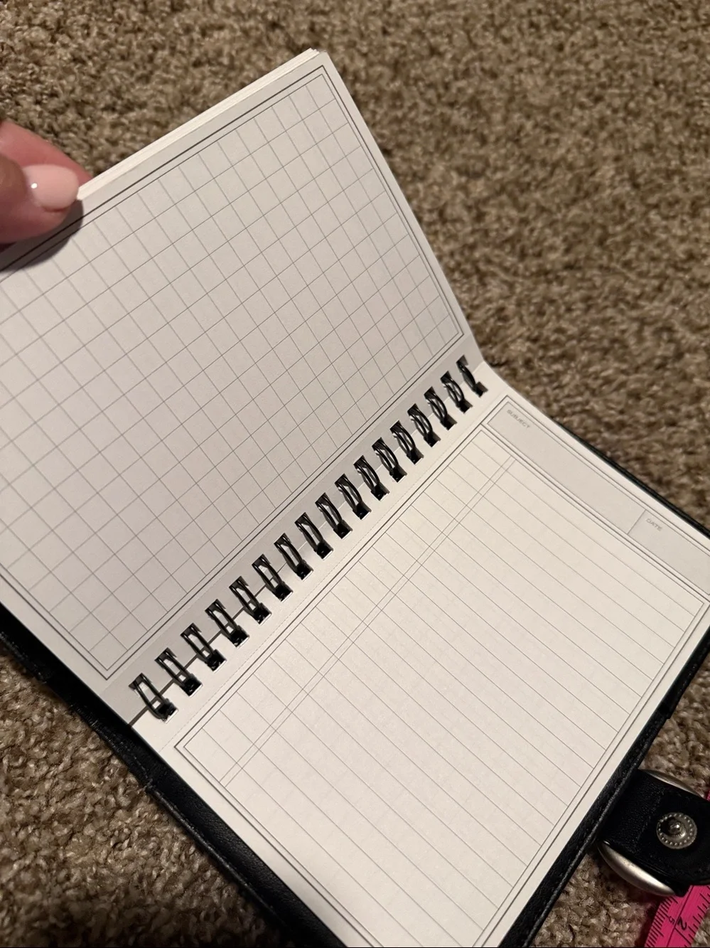Kenneth Cole New York leather planner cover w/notebook - EUC!